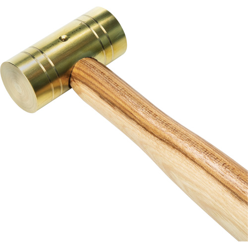 Brass Hammer with Hickory Handle, 1 lbs Head Weight, 11" L Helyx Safety & Industrial Supplies