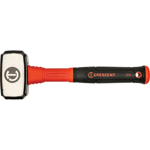 Drilling Hammer, 3 lbs., Fibreglass Handle, 4" L Helyx Safety & Industrial Supplies