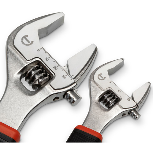 Quick-Fit-Jaw Adjustable Wrench Set, Adjustable, 2 Pieces, Imperial and Metric Helyx Safety & Industrial Supplies