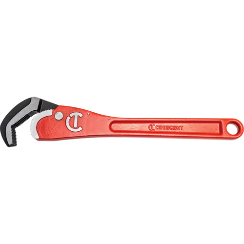 Self-Adjusting Steel Pipe Wrench, 2-1/2" Jaw Capacity, 16" Long, Powder Coated Finish, Non-Ergonomic Handle Helyx Safety & Industrial Supplies