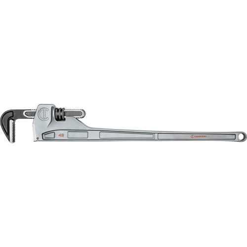 Pipe Wrench, 6" Jaw Capacity, 48" Long, Powder Coated Finish, Non-Ergonomic Handle Helyx Safety & Industrial Supplies