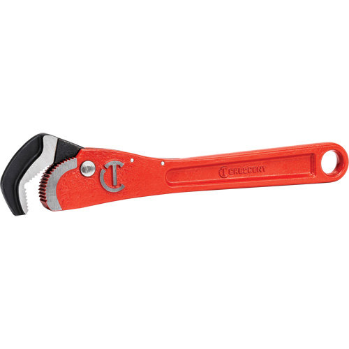 Self-Adjusting Pipe Wrench, 1-1/2" Jaw Capacity, 12" Long, Powder Coated Finish, Non-Ergonomic Handle Helyx Safety & Industrial Supplies