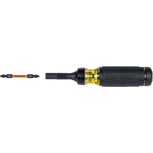 15-in-1 Ratcheting Impact-Rated Multi-Bit Torsion Zone Screwdriver, 9-1/2" L, Cushion Grip Handle Helyx Safety & Industrial Supplies