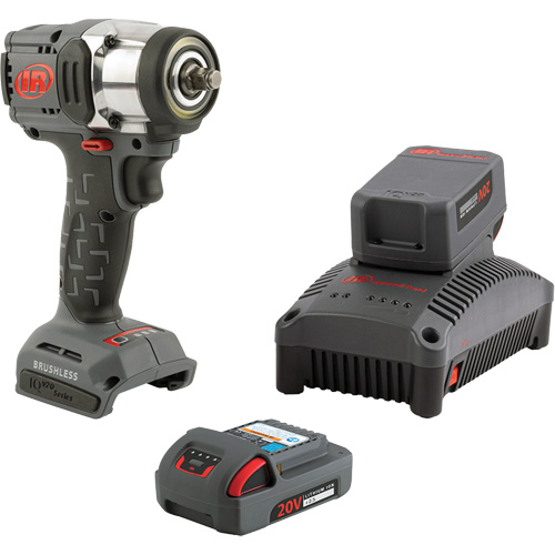 Compact Cordless Impact Driver Kit, 20 V, 3/8" Socket Helyx Safety & Industrial Supplies
