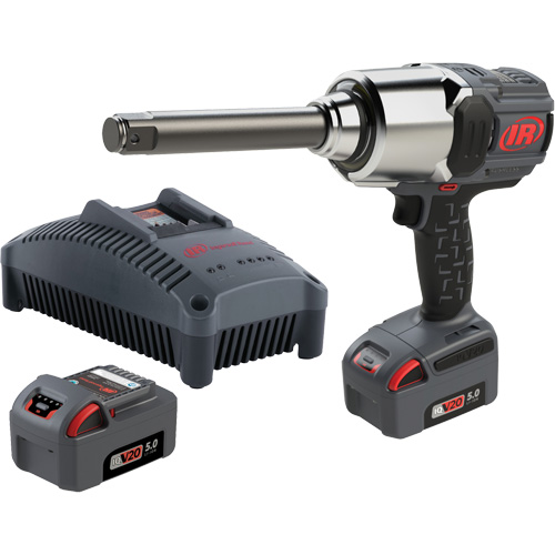 Cordless Impact Wrench Kit with Friction Ring Thru-Hole, 20 V, 1" Socket Helyx Safety & Industrial Supplies