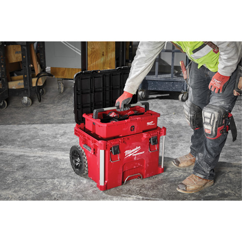 Boîte &agrave; outils sur roues PACKOUT, 18" x 22" x 19-1/2", Noir/Rouge Helyx Safety & Industrial Supplies