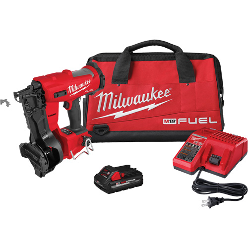 M18 FUEL Coil Roofing Nailer Kit, 18 V, Lithium-Ion Helyx Safety & Industrial Supplies