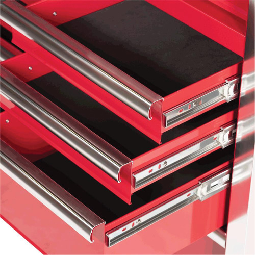 PRC4211 Pro Series Roller Cabinet, 11 Drawers, 42" W x 18" D x Red Helyx Safety & Industrial Supplies