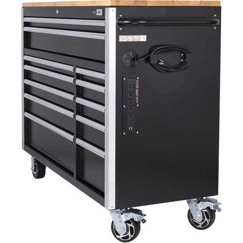 HDRC5212 Armoire mobile de s&eacute;rie HD, 12 tiroirs, 51-1/4" la x 21" p x 40-3/10" h, Noir Helyx Safety & Industrial Supplies