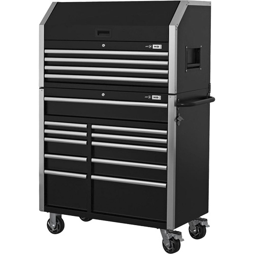 HDCC-4115 HD Series Toolbox Combo, 21-1/2" D x 44-1/5" W x 63-3/10" H, Black Helyx Safety & Industrial Supplies