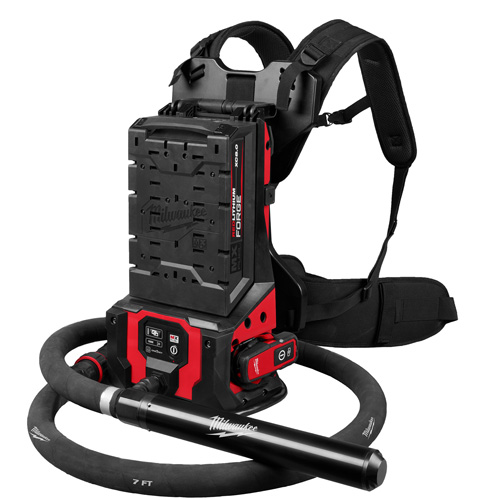 MX FUEL Backpack High Cycle Concrete Vibrator Kit with 7' Whip / 1.75" Head Helyx Safety & Industrial Supplies