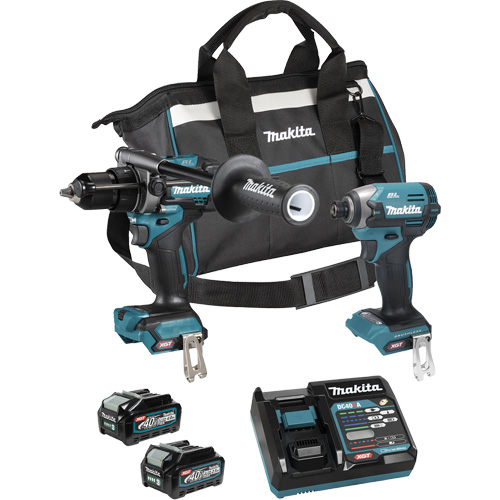Ensemble 2 outils &agrave; moteur sans balai XGT, Lithium-ion, 40 V Helyx Safety & Industrial Supplies