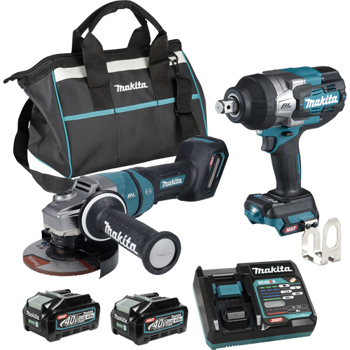 Ensemble 2 outils &agrave; moteur sans balai XGT, Lithium-ion, 40 V Helyx Safety & Industrial Supplies