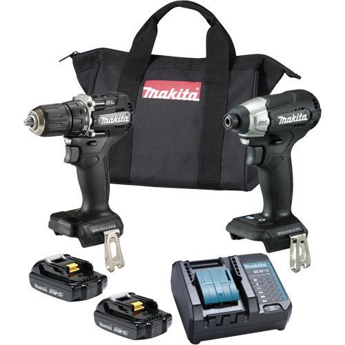 Ensemble 2 outils sous compact &agrave; moteur sans balai LXT, Lithium-ion, 18 V Helyx Safety & Industrial Supplies