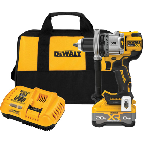 MAX* XR&reg; Brushless Cordless 3-Speed Hammer Drill Kit with XR POWERPACK Battery, 1/2" Chuck, 20 V Helyx Safety & Industrial Supplies