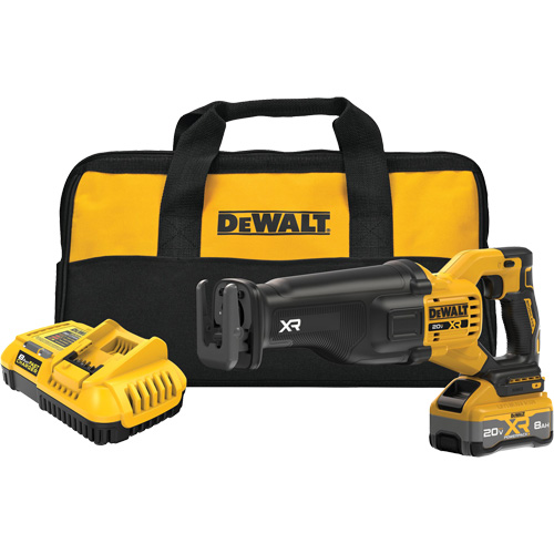 MAX* XR&reg; Brushless Cordless Reciprocating Saw Kit with XR POWERPACK, 20 V, Lithium-Ion Battery, 3000 SPM Helyx Safety & Industrial Supplies