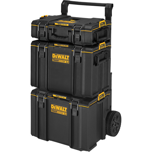 TOUGHSYSTEM&reg; 2.0 Rolling Tower, 24" x 20-2/5" x 34-1/2", Black/Yellow Helyx Safety & Industrial Supplies