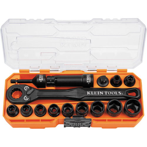 Jeu de douilles &agrave; chocs ouvertes essentielles KNECT, 28 Mcx, Chocs, Prise de 3/8" Helyx Safety & Industrial Supplies