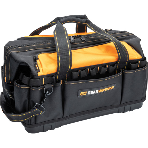 Professional 20" Tool Bag, Nylon, 33 Pockets, Black/Orange Helyx Safety & Industrial Supplies