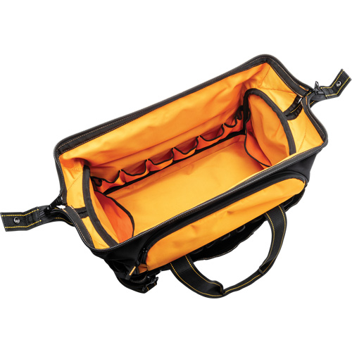 Professional 20" Tool Bag, Nylon, 33 Pockets, Black/Orange Helyx Safety & Industrial Supplies