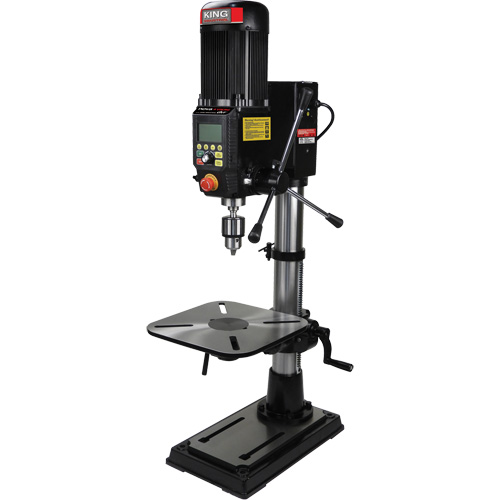 Perceuse &agrave; colonne Benchtop DVR, 16", Mandrin 5/8", 3000 tr/min Helyx Safety & Industrial Supplies