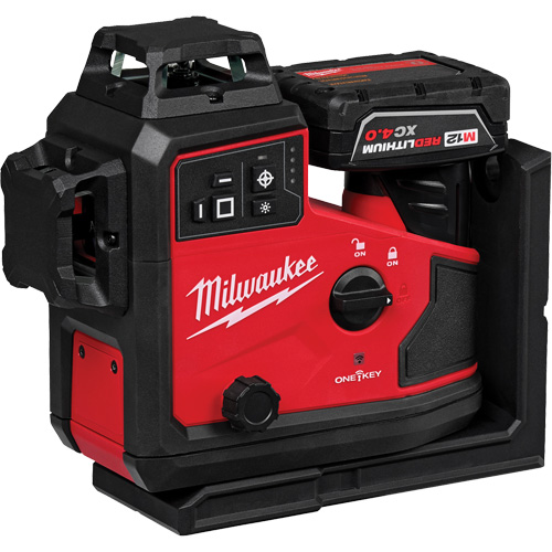 M12 Green 360° 3-Plane Laser with Automatic Alignment & Receiver Helyx Safety & Industrial Supplies