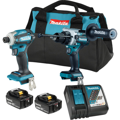 Ensemble 2 outils &agrave; moteur sans balai LXT, Lithium-ion, 18 V Helyx Safety & Industrial Supplies