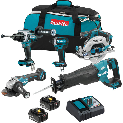 Ensemble de 5 outils sans balai 18V LXT, Lithium-ion, 18 V Helyx Safety & Industrial Supplies