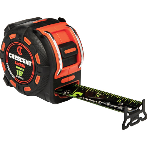Ruban &agrave; mesurer Shockforce NITE EYE, 1-1/4" x 16', Marques de goujon SAE Helyx Safety & Industrial Supplies