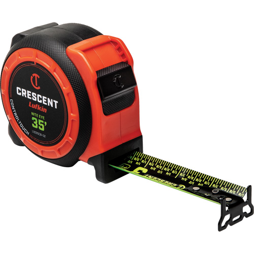  CONTROLTOUCH NITE EYE Tape Measure, 1-3/16" x 35', SAE Graduations Helyx Safety & Industrial Supplies