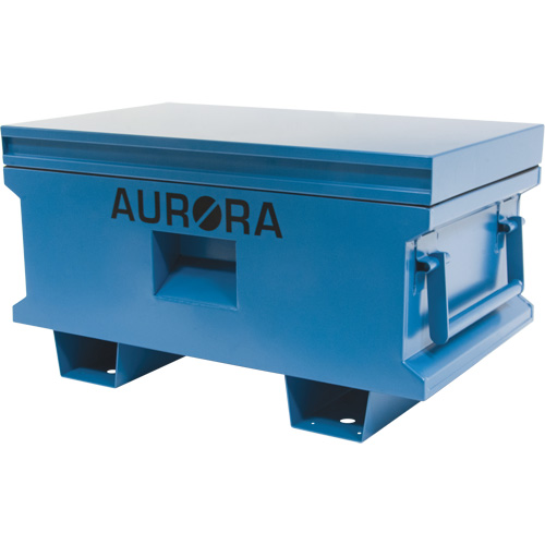 Jobsite Tool Box, 33" x 20-3/10" x 18-3/10", Steel, Blue Helyx Safety & Industrial Supplies