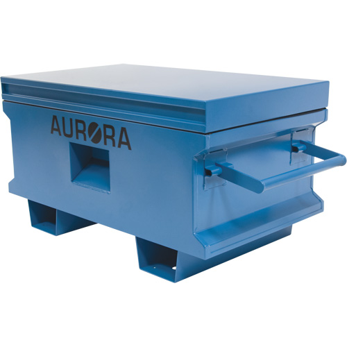 Jobsite Tool Box, 33" x 20-3/10" x 18-3/10", Steel, Blue Helyx Safety & Industrial Supplies
