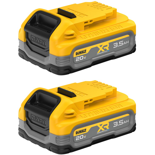 Ensemble de deux bloc-piles POWERSTACK XR , Lithium-ion, 20 V, 3.5 Ah Helyx Safety & Industrial Supplies
