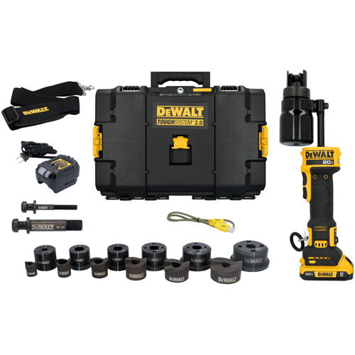 Hydraulic Knockout Tool Kit with 1/2'' - 2'' Punches & Dies Helyx Safety & Industrial Supplies