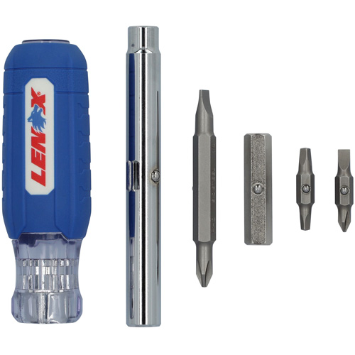 9-in-1 Multi-Bit Screwdriver, Textured Handle Helyx Safety & Industrial Supplies