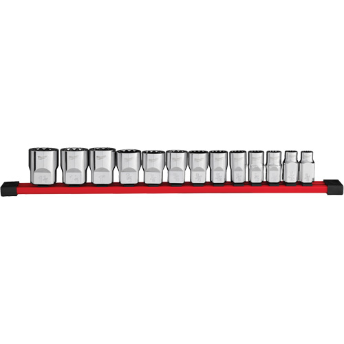 12-Point SAE Socket Set, 13 Pcs, 1/2" Drive Size Helyx Safety & Industrial Supplies