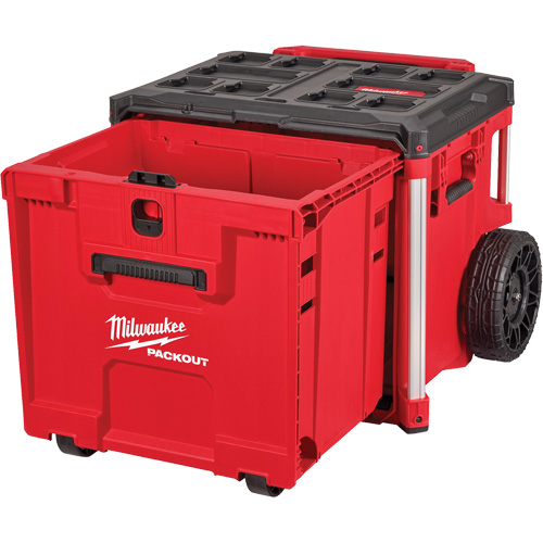 PACKOUT Rolling Drawer Tool Box, 19" x 24" x 20", Black/Red Helyx Safety & Industrial Supplies