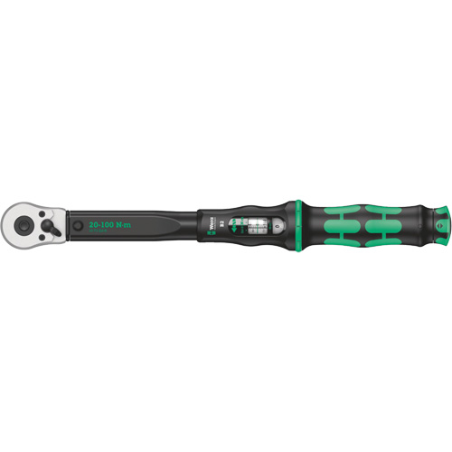Click-Torque B2 Torque Wrench with Reversible Ratchet, Click, 3/8" Square Drive, 20 - 100 Nm Helyx Safety & Industrial Supplies