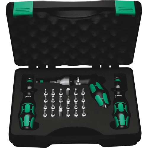 Jeu de tournevis dynamom&eacute;triques 7440/41/42, Gamme de couple 0.3 - 6.0 Nm, 6" Longueur Helyx Safety & Industrial Supplies