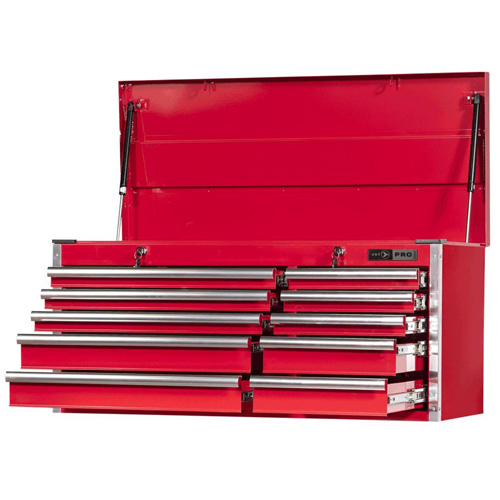 PMC4210 Pro Series Mechanics Chest, 40-3/10" W, 10 Drawers, Red Helyx Safety & Industrial Supplies