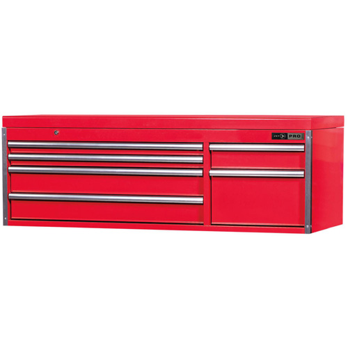 PMC5606 Pro Series Mechanics Chest, 55-1/2" W, 6 Drawers, Red Helyx Safety & Industrial Supplies
