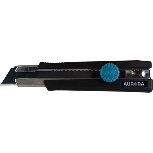 Couteau r&eacute;tractable de 25 mm, Acier inoxydable, Robuste, Prise en Caoutchouc Helyx Safety & Industrial Supplies