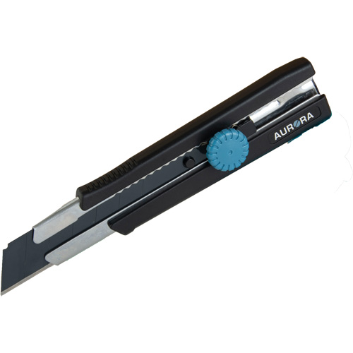Couteau r&eacute;tractable de 25 mm, Acier inoxydable, Robuste, Prise en Caoutchouc Helyx Safety & Industrial Supplies