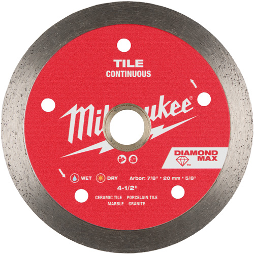 DIAMOND MAX Continuous Tile Diamond Blade Helyx Safety & Industrial Supplies