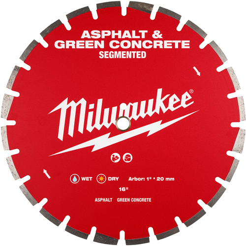 Asphalt & Green Concrete Segmented Diamond Blade Helyx Safety & Industrial Supplies