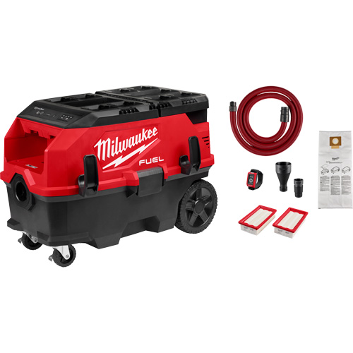 M18 FUEL PACKOUT 9 Gallon Dual-Battery Dust Extractor with VACLINK, 27-3/4" x 16-3/4" x 19" Helyx Safety & Industrial Supplies