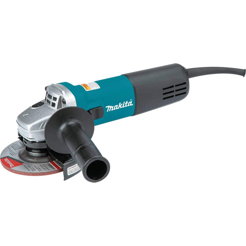 Meuleuse angulaire avec interrupteur de pouce c.a./c.c., 4-1/2", 120 V, 7,5 A, 11000 Tr/min Helyx Safety & Industrial Supplies
