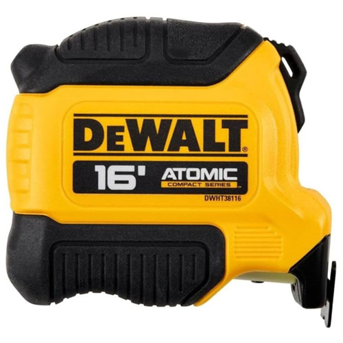 ATOMIC COMPACT SERIES Tape Measure, 16', Imperial Graduations Helyx Safety & Industrial Supplies
