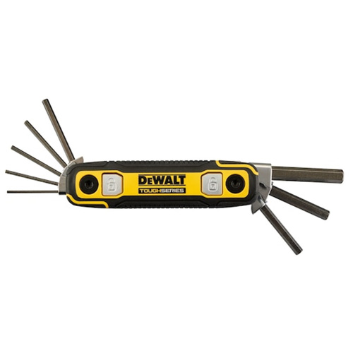 TOUGHSERIES Folding Locking Hex Key, 8 Pcs., Imperial Helyx Safety & Industrial Supplies