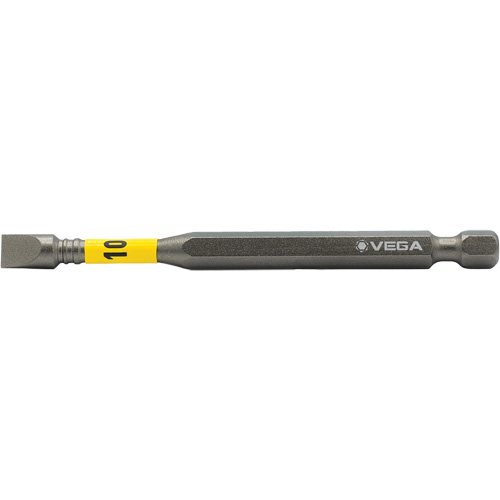 Embout pour outils &eacute;lectriques Impactech, Fente, Embout 10F-12R, Prise 1/4", Longueur 3-1/2" Helyx Safety & Industrial Supplies
